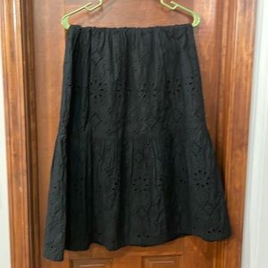 GAP black bandana-style full length skirt S/M